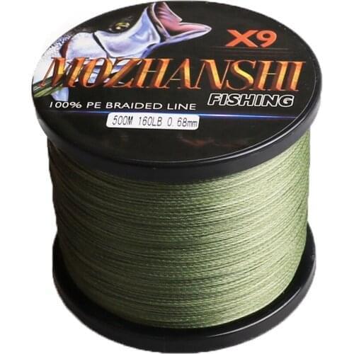 DORISEA new MOZHANSHI 9 Strand 500M PE Multifilament Braided Fishing Line Wire 15-310LB