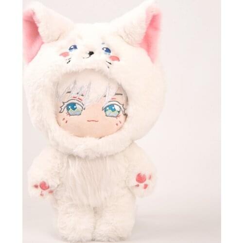 Pre sale Anime Jujutsu Kaisen Gojo Satoru Cute Short Plush Stuffed Doll Change Clothes Toy Plushie Christmas Birthday Gift 20cm