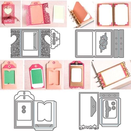 4 Envelopes Loose-leaf Set Tags Metal Cutting Dies Scrapbook Paper Craft Knife Mould Stencils 2021 New Making Die Cuts