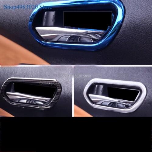 Stainless Steel Sticker For Nissan Kicks 2017-2019 Interior Inner Door Handle Bowl Ring Cover Trims Frame Panel Car Accessories
