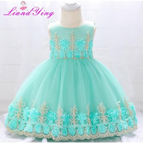 1 Years Birthday Toddler Girl Baptism Dress Christams Costumes Newborn Baby Princess Vestido Kids Gift Christening Wear Dresses