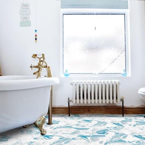 PVC wear-resistant non-slip floor sticker tile wall sticker self-adhesive kitchen floor decoration hexagonal sticker