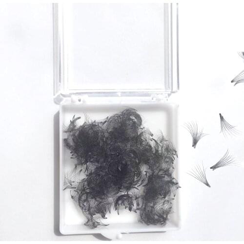 300 Fans Russian Volume Eyelash Extension Heat Bonded 1 Bottle Loose Lashes Easy To Pick Premade Fans Small Jar Loose Lashes
