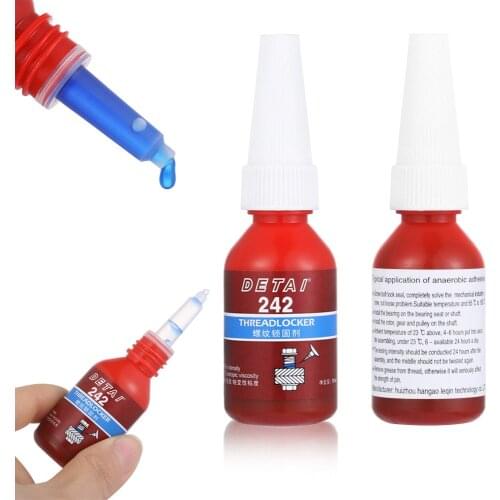 10ML Blue 242 Anaerobic Glue Anti-pressure Highly Adhesive Screw Lock Wire Sealing Anti-corrosion Thread Home Improvement Sealer