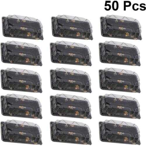 50PCS Packing Boxes Heat Preservation Temperature Resistant Take Out Boxes Carry Out Containers Fruit Boxes For Food Sushi Fruit