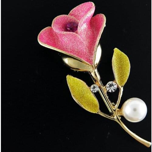 TianBo Flower Brooches For Clothes