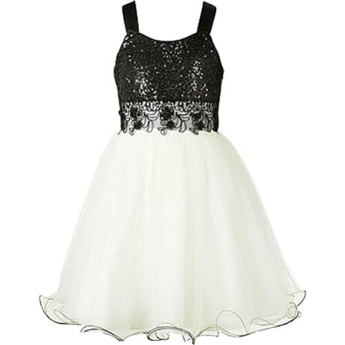 Big Girls Upscale Performances Formal Dress 12-16T Sequined Body/Tulle Fit-And-Flare Polyester Sleeveless Kids Party Dresses