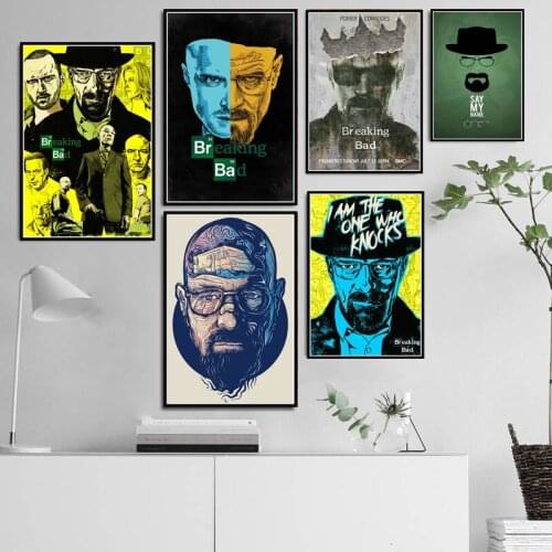 Breaking Bad Classic TV Series Shows Vintage Wall Art Picture Posters and Prints Canvas Painting For Living Room Home Decor