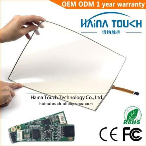 Win10 Compatible 16:10 Foldable 19 Inch includes USB Controller 4 Wire Resistive Touch Screen Panel
