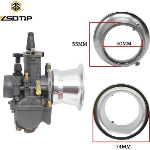 ZSDTRP 50mm Motorcycle Modified Carburetor Air Filter Cup for Keihin OKO KOSO PWK 21/24/26/28/30 PE 28/30 Refit Carburador