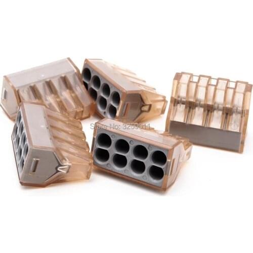 100PCS LED lighting Electrical crimp Building terminal block compact Splicing wire Connectors 773-608/PCT-608 16-12 AWG