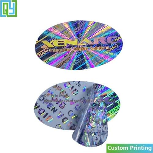 10000pcs 25x14mm Free Shipping Custom Printing 3D Hologram Stickers Secure Genuine Holographic Labels Warranty VOID Seal Tags