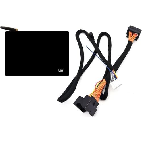 4CH IN 6CH OUT Car Digital DSP Amplifier High Resolution Audio Play DSP Processor Amplifier BT 5.0 with Wiring harness for BMW