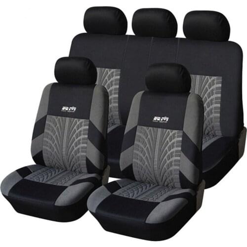 4pcs/9pcs Hot Sale Universal Car Seat Cover Fit Most Cars With Tire Track Detail Car Styling Seat Protector