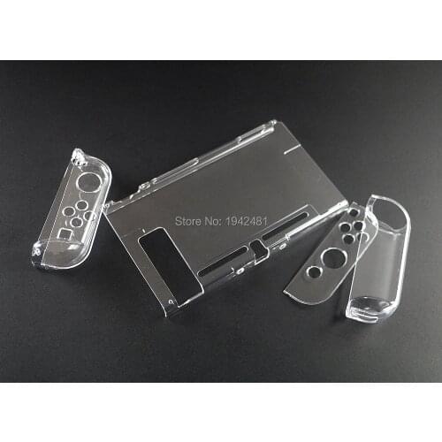 5sets For Nintend Switch Case Hard Crystal Protective Transparent Cover Shell for Nintendo NS NX Switch Console Case Cover