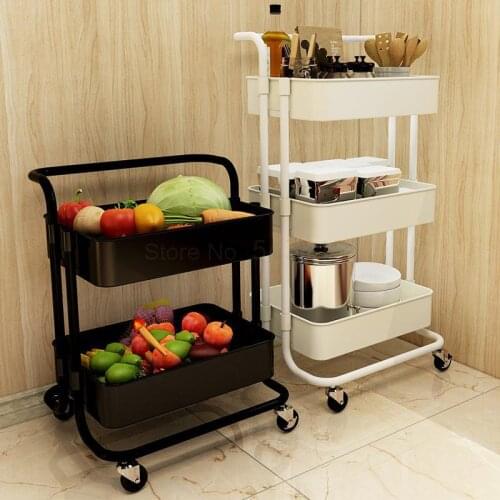 600 Kitchen rack trolley with wheels moving floor type multi-layer bathroom living room bathroom storage storage shelf