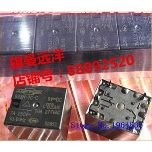 833H-1C-C 9VDC 9V 5 10A DC9V