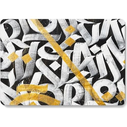 English Alphabet Letter Art Pattern Laptop Case For MacBook Retina Air 11 12 13.3 New Pro 15.4 16 inch Cover shell