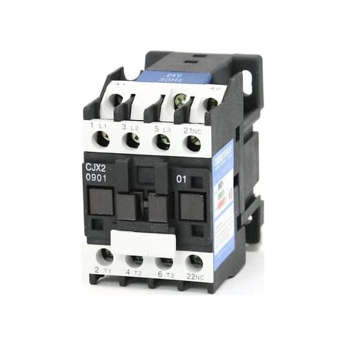 CJX2-0901 AC Contactor 24V 50Hz Coil 9A 3-Phase 3-Pole 1NC