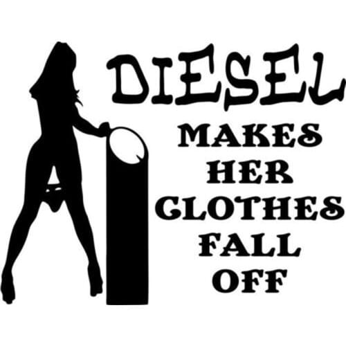 Diesel Clothes Off Funny Decal Sticker Car Truck Window