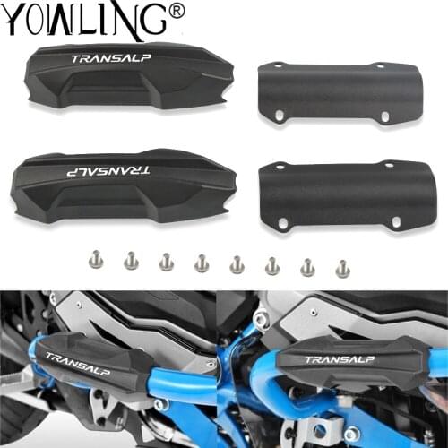 For Honda TRANSALP 600 VH VJ VK VL VM VN VP VR VS VT VV VW VX Motorbike Engine Crash bar Protector Bumper Decorative Guard Block