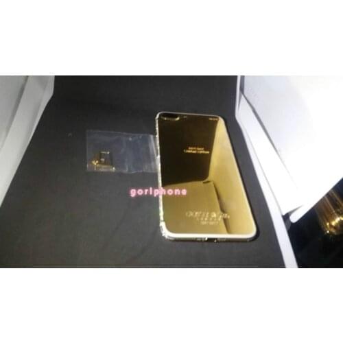For phone 7 and for phone7 plus real gold 24ct gold plated original housing replacement back with diamond gold co design