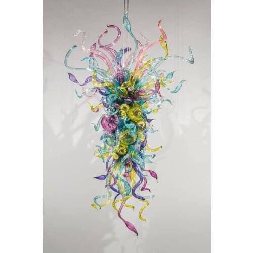 European Style Colored Murano Glass Custom Made Residential Decoration Turkish Style Chandelier