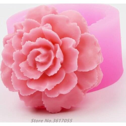 Silica gel mold chocolate cake decoration diy soap making mold 3D flower shape cake decorative mould 3D candle mould