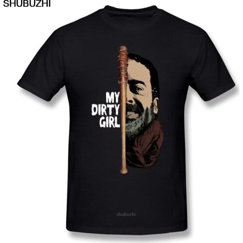 The Walking Dead T Shirt Look At My Dirty Girl T-Shirt Man Cotton Tee Shirt Casual Fun Print Short Sleeve XXX Tshirt sbz8041