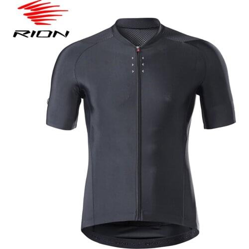 RION Men Cycling Jersey Summer Short Sleeve MTB Motocross Maillot Ciclismo Mountain Road Bike Breathable Team Sports Clothing