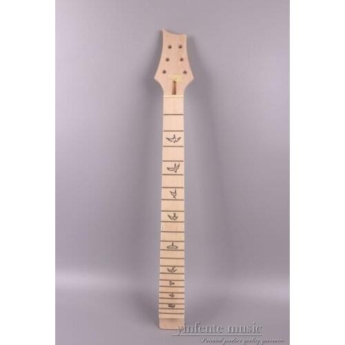 22fret guitar neck Maple Fretboard Bird Inlay Unfinished Electric Guitar
