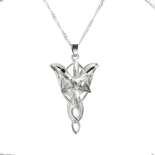 Hot Movie Elf Princess Evening Star Necklace Twilight Star Pendant Necklace Movie Jewelry Wholesale 24pcs/lot