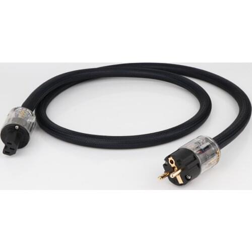YTER Hi End HIFI Audio Power Cable Cord EU Plug Audio Grade High Performance Supper Copper Multi Conductor Power Cable