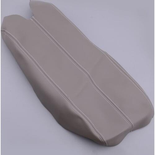 Microfiber Leather Grey Center Console Lid Armrest Cover Skin Cap Fit for Acura RDX 2007 2008 2009 2010 2011 2012