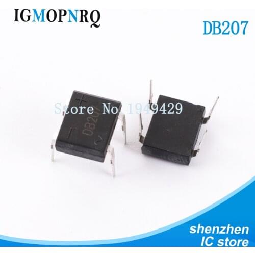 10PCS/LOT DB207 DIP B207 DB207S DIP4 Bridge Rectifiers 1000V 2A