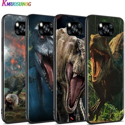 Cartoon Dinosaur Open Mouth For Xiaomi Poco X3 NFC M2 X2 F2 F3 C3 M3 F1 Pro Mi Play Mix 3 A3 A2 A1 6 5 Lite Soft Phone Case