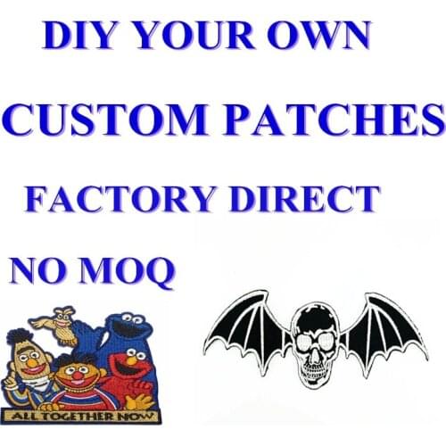 DIY your own custom patch Customized Towel Embroidery Patch Chenille Embroidery Clothes Brand Logo Appliques Stickers