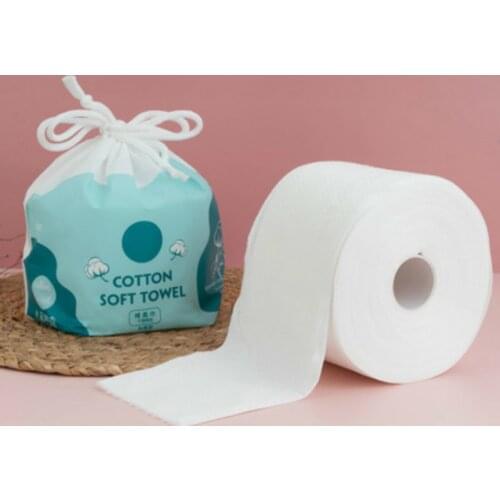 Disposable Face Towel Non-Woven Facial Tissue One-Time Makeup Wipes Cotton Pads Facial Cleansing Roll Paper Tissue Makeup Towel