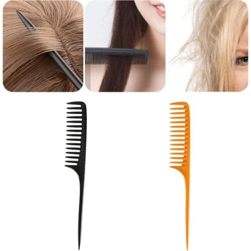 Professional Tip Tail Comb for Salon Barber Section Hair Brush Hairdressing Tool DIY Hair Wide Teeth Combs Barber Accessories