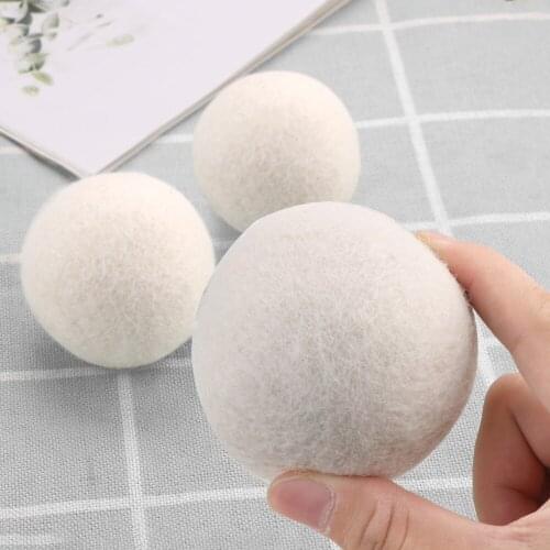7cm Laundry Clean Ball Felt Ball Organic Wool Dryer Balls Reusable Washing Machine Accessories for Clothes Dryer