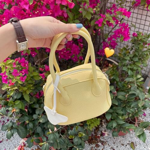 High Quality PU Leather Ladies Solid Color Shoulder Bag Fashion Shell Crossbody Bags for Women Female Small Tote Purse Handbags