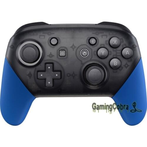Blue Soft Touch DIY Handle Grips Housing Shell with Tools Repair Parts for NS Switch Pro Controller