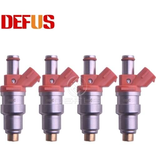 DEFUS 4X 365cc Fuel Injector Nozzle OE 23209-16060 For To-yota 4A-GZE AW11 2.9 ohm Bico Injection 23250-16060 Low Impedance NEW