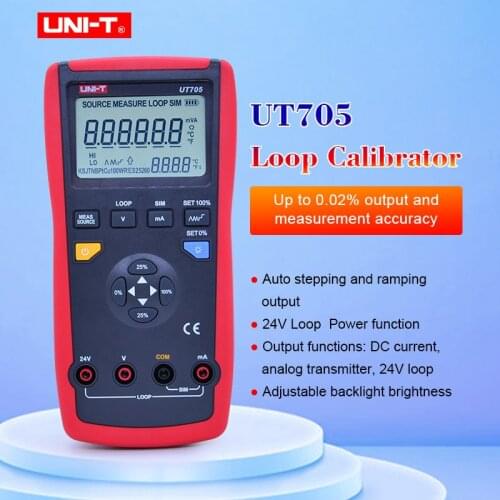 UNI-T UT705 Handheld Single Function Loop Calibrator DC Voltage/Current 24V Accuracy 0.02