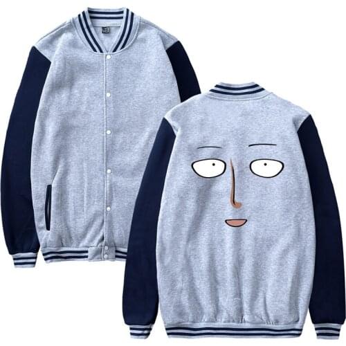 Anime One Punch Man funny fashion harajuku men women Baseball Jacket casual Long Sleeve Hoodies Jackets Sweatshirt coats top 4XL