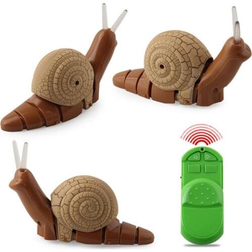Funny Infrared Remote Control Realistic Snail Animal Model Kids Toy Prank Prop Kids Educational Toys for Children Gift