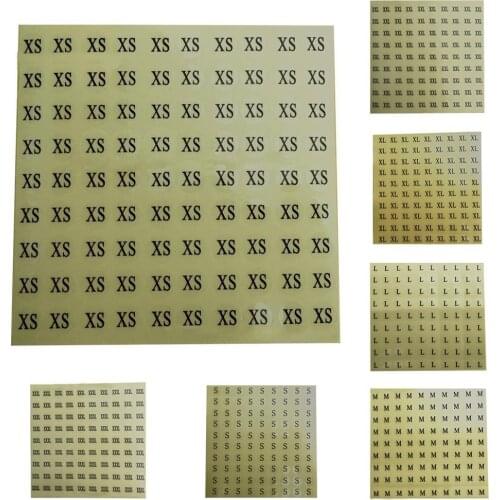 1 Piece Size Label Sticker XS/S/M/L/XL/XXL/XXXL Clothes Labels General Size Mark Tags Sticker For Store Home Use Products Code