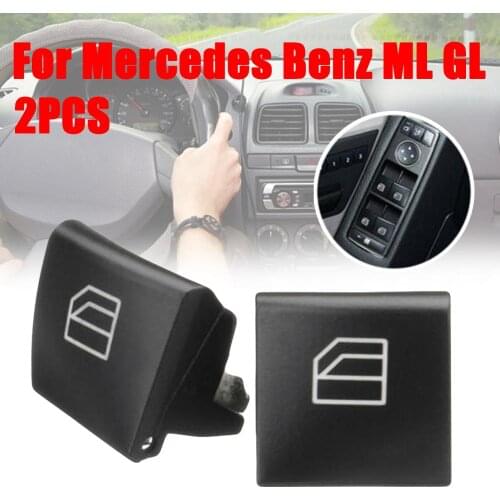 2pcs Car Window Switch Repair Button Cap For Mercedes Benz ML GL R Class W164 W251 Wholesale Quick delivery CSV