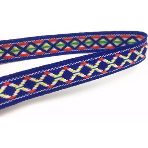 5Yards 14mm 1/2'' DIY Geometric Packaged Woven Jacquard Ribbon Wedding Party Gift Wrapping Accessory Scrapbooking Supplies