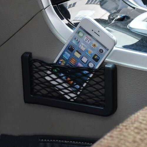 Wonderlife Car Net String Box Pocket Organizer Bags Baskets Mobile Phone Holder Seat Side Back Storage Network Shelf Net